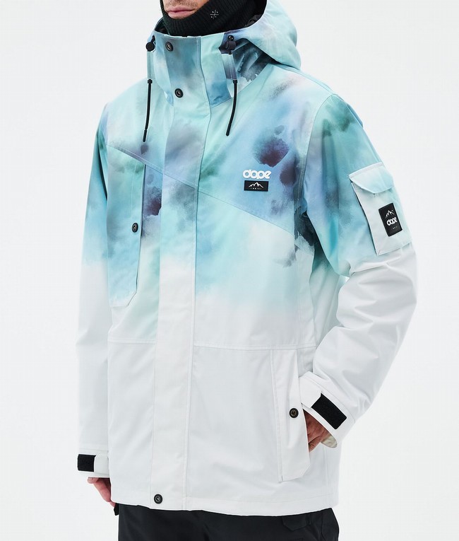 Men Dope Adept Snowboard Jackets Blue / White | BTFUEPM-42