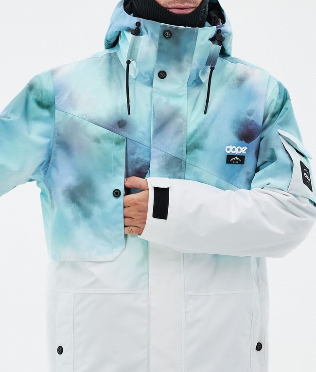 Men Dope Adept Snowboard Jackets Blue / White | BTFUEPM-42