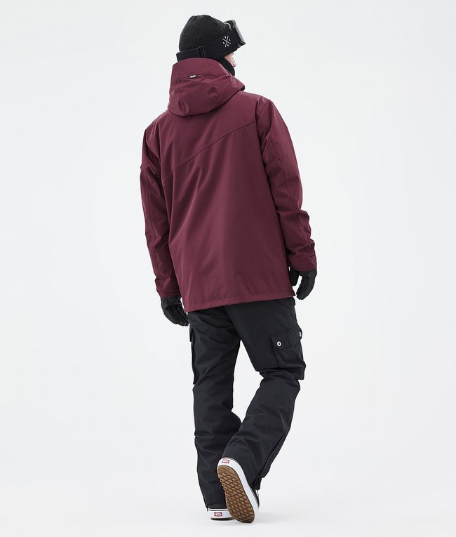 Men Dope Adept Snowboard Jackets Burgundy | FAWLYGJ-89