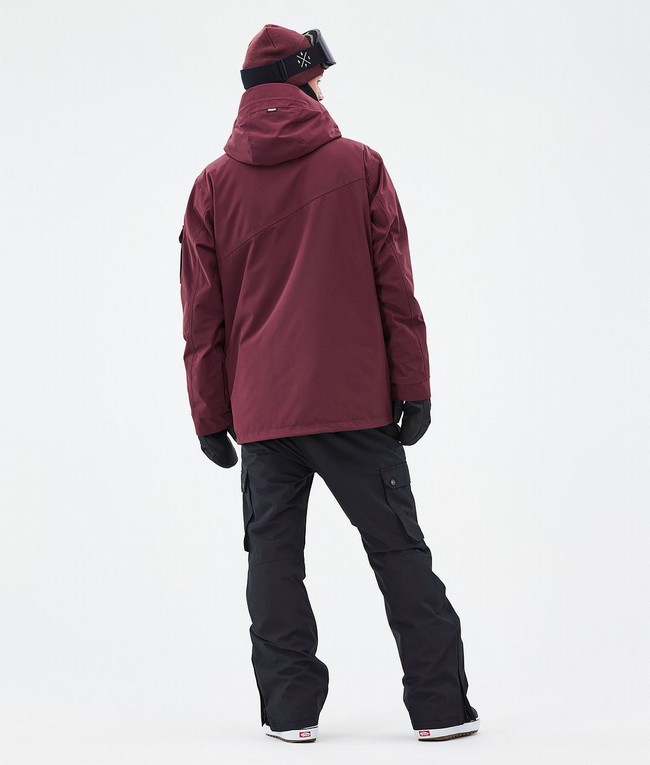 Men Dope Adept Snowboard Jackets Burgundy | HESOGNC-56