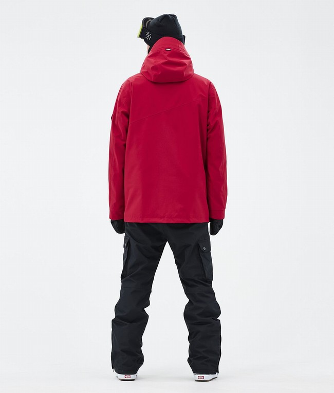 Men Dope Adept Snowboard Jackets Deep Red | YZODTXM-20