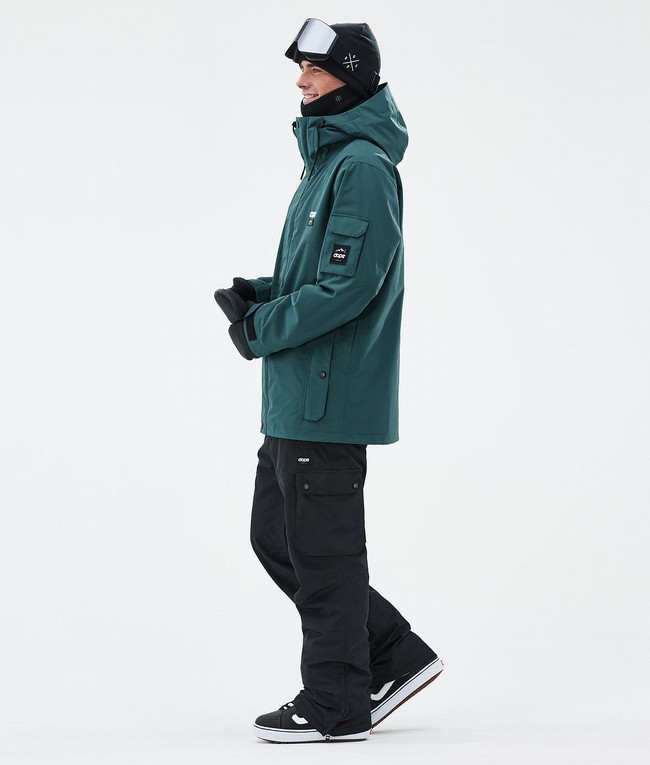 Men Dope Adept Snowboard Jackets Green | XLJATWD-64