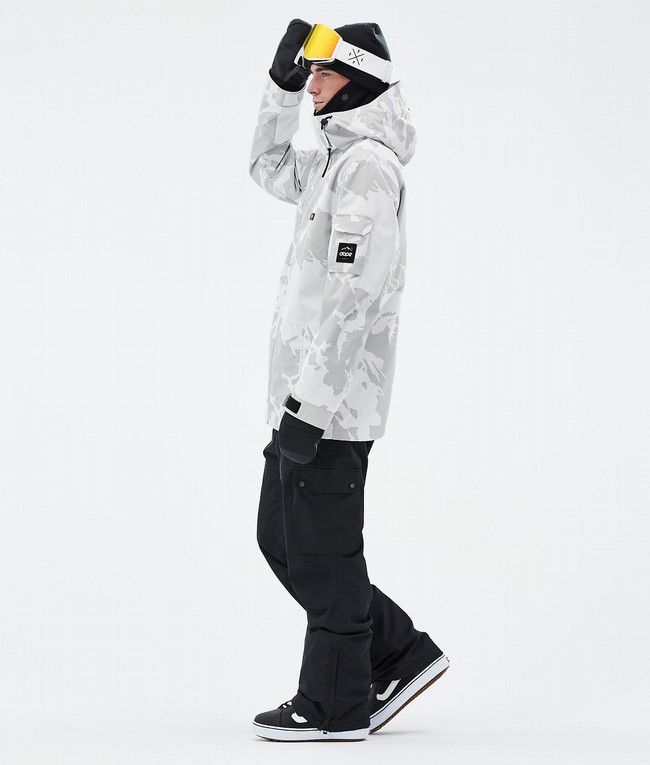 Men Dope Adept Snowboard Jackets Grey / Camo | TBRCQIJ-60