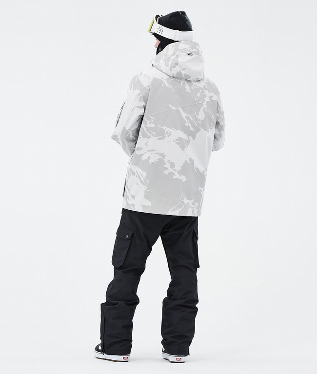 Men Dope Adept Snowboard Jackets Grey / Camo | TBRCQIJ-60