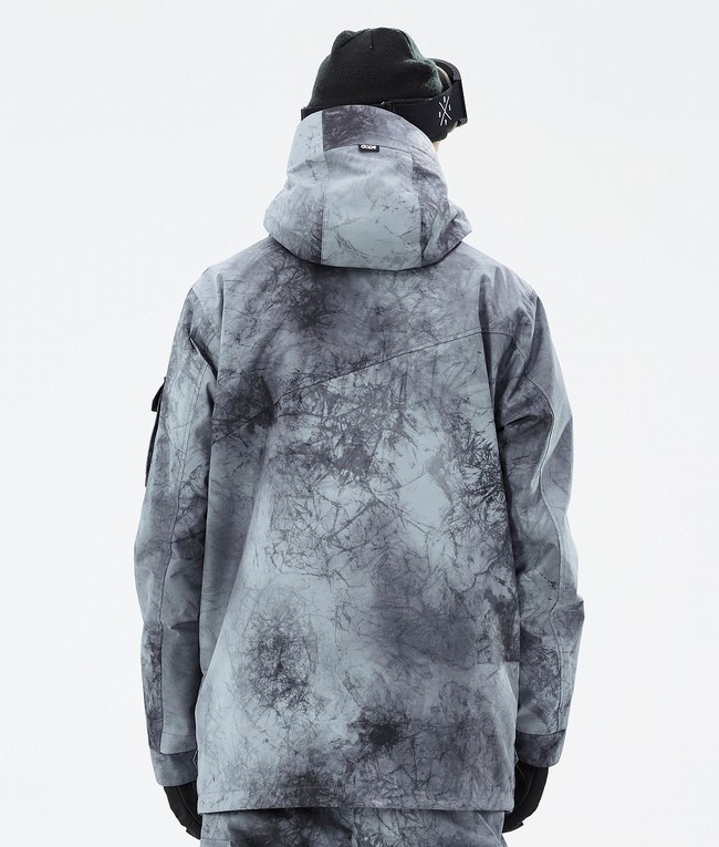 Men Dope Adept Snowboard Jackets Grey | QVOKFJW-54