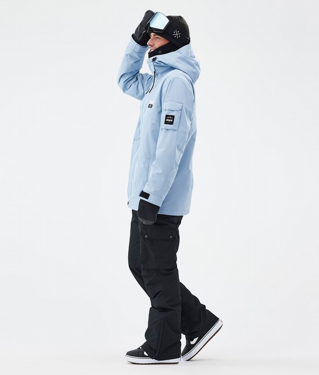 Men Dope Adept Snowboard Jackets Light Blue | UGJRBOZ-94