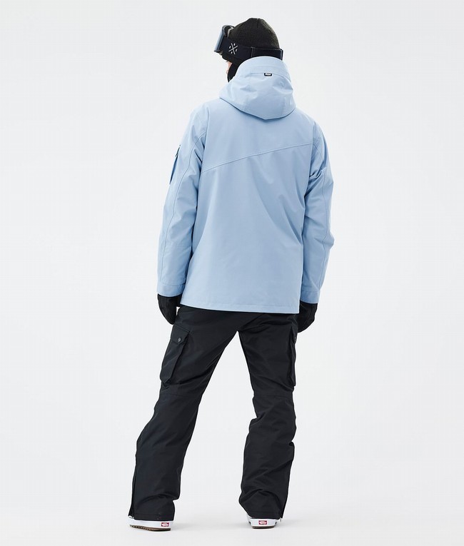 Men Dope Adept Snowboard Jackets Light Blue | UGJRBOZ-94