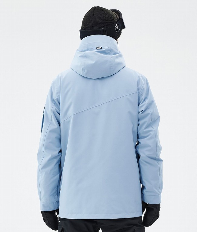 Men Dope Adept Snowboard Jackets Light Blue | UGJRBOZ-94