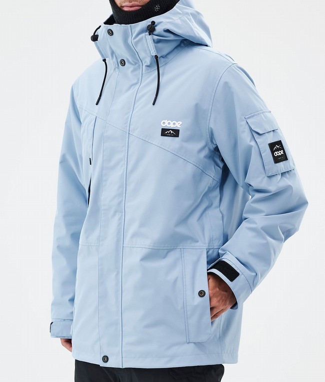 Men Dope Adept Snowboard Jackets Light Blue | UGJRBOZ-94