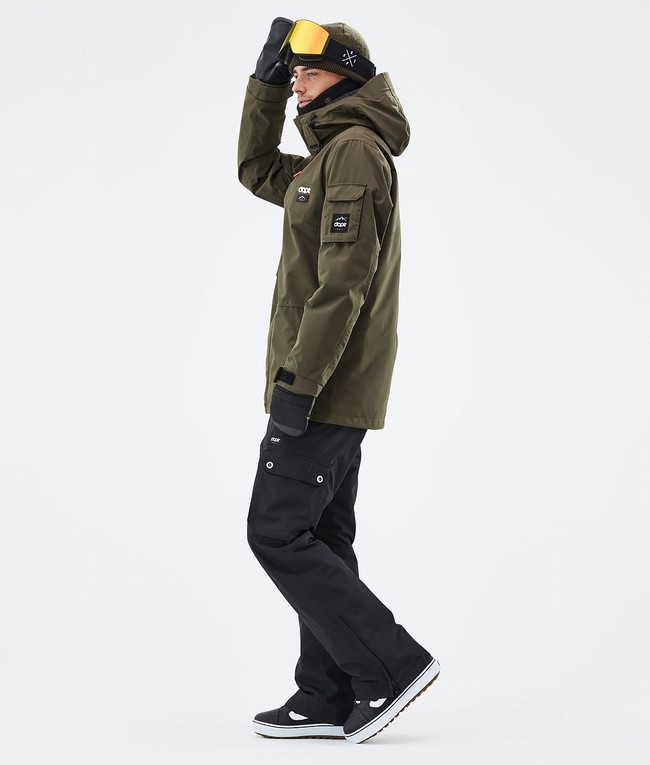 Men Dope Adept Snowboard Jackets Olive / Green | LETIPVF-98