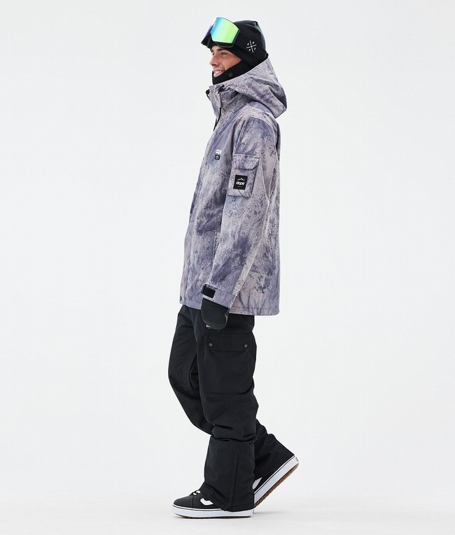 Men Dope Adept Snowboard Jackets Purple | VTISAPY-26