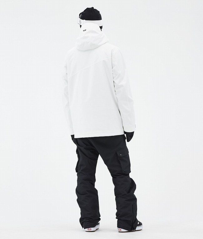 Men Dope Adept Snowboard Jackets White | PUVOEDS-31