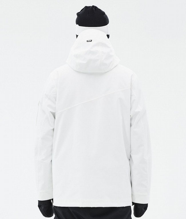 Men Dope Adept Snowboard Jackets White | PUVOEDS-31