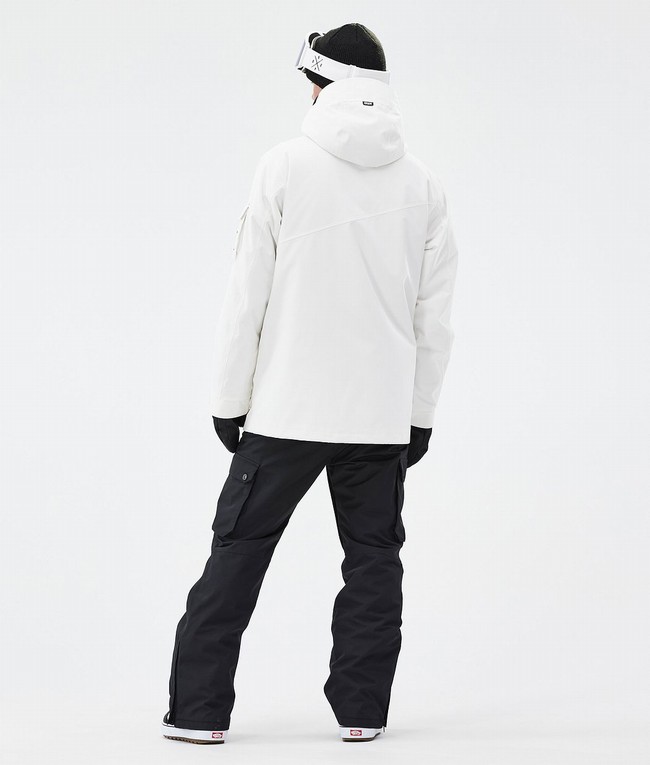 Men Dope Adept Snowboard Jackets White | TFNQKCA-54