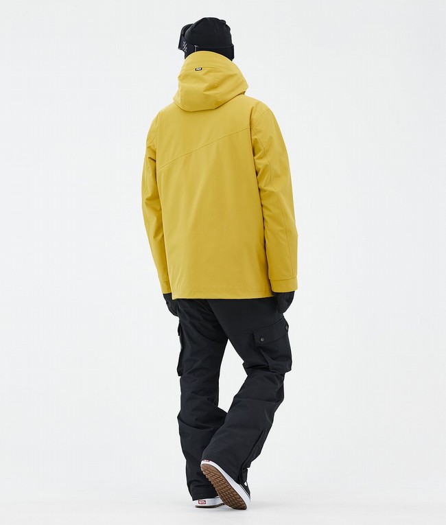 Men Dope Adept Snowboard Jackets Yellow | ESQOGFK-80