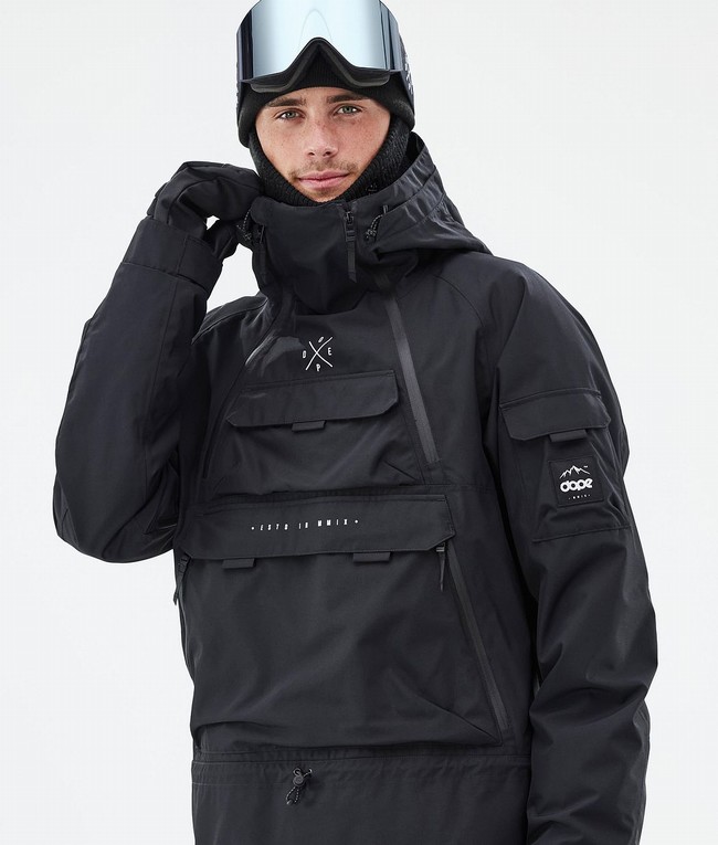 Men Dope Akin Ski Jackets Black | SUNPLTQ-70