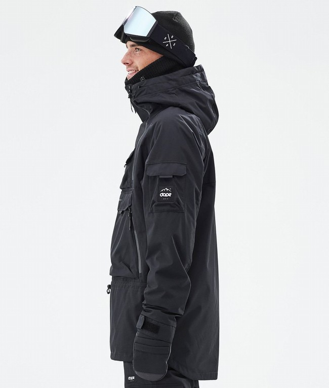 Men Dope Akin Ski Jackets Black | SUNPLTQ-70