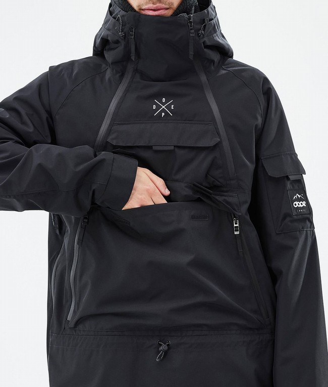 Men Dope Akin Ski Jackets Black | SUNPLTQ-70