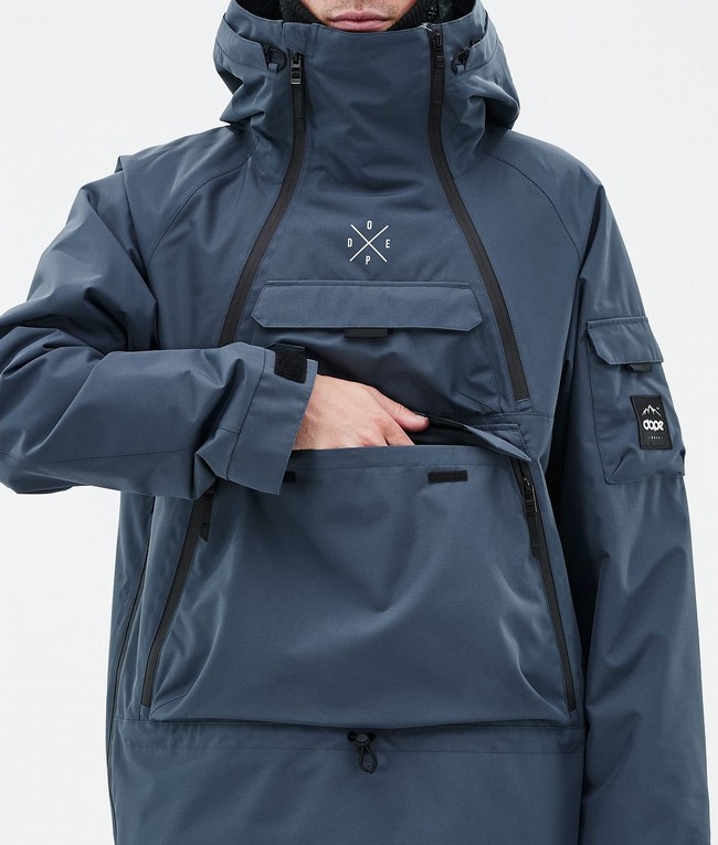 Men Dope Akin Ski Jackets Blue | KUAPSFY-70