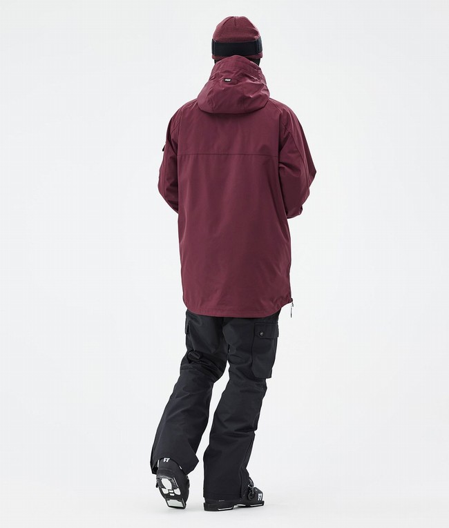 Men Dope Akin Ski Jackets Burgundy | PNWEFHU-67