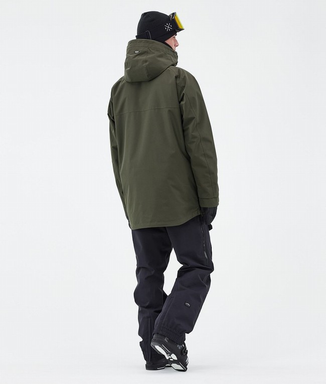 Men Dope Akin Ski Jackets Olive / Green | JQWLXVU-43