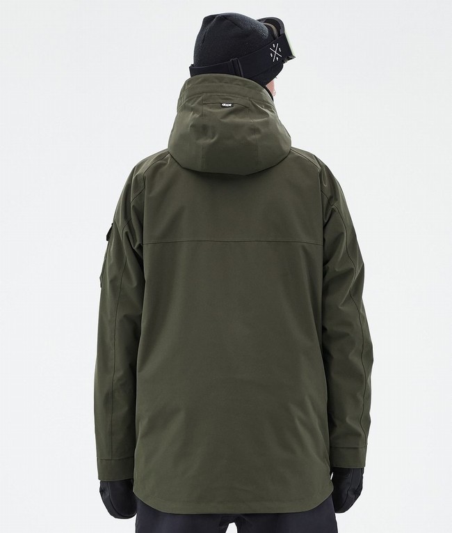 Men Dope Akin Ski Jackets Olive / Green | JQWLXVU-43