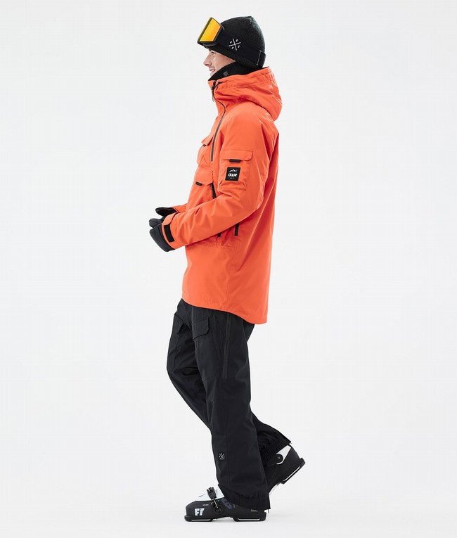 Men Dope Akin Ski Jackets Orange | OIRJPSC-71