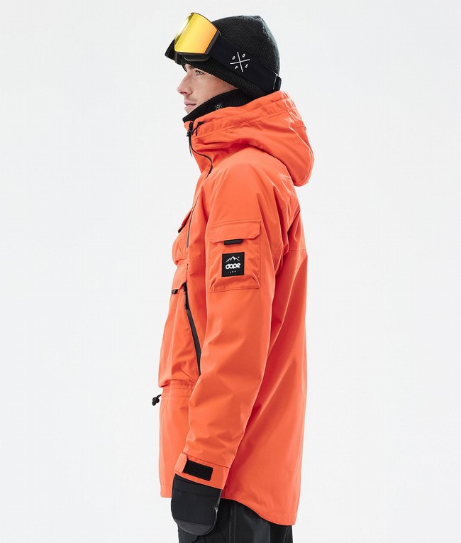 Men Dope Akin Ski Jackets Orange | OIRJPSC-71