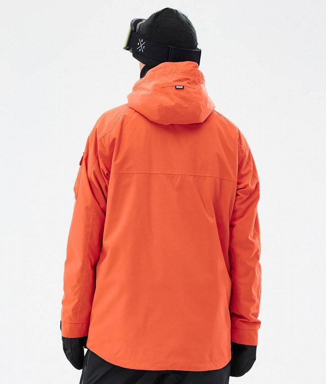 Men Dope Akin Ski Jackets Orange | OIRJPSC-71