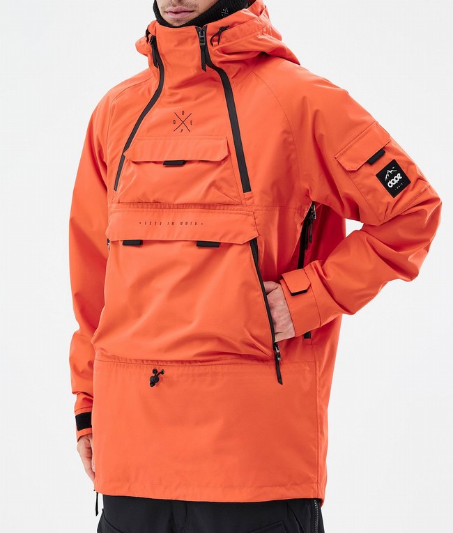 Men Dope Akin Ski Jackets Orange | OIRJPSC-71