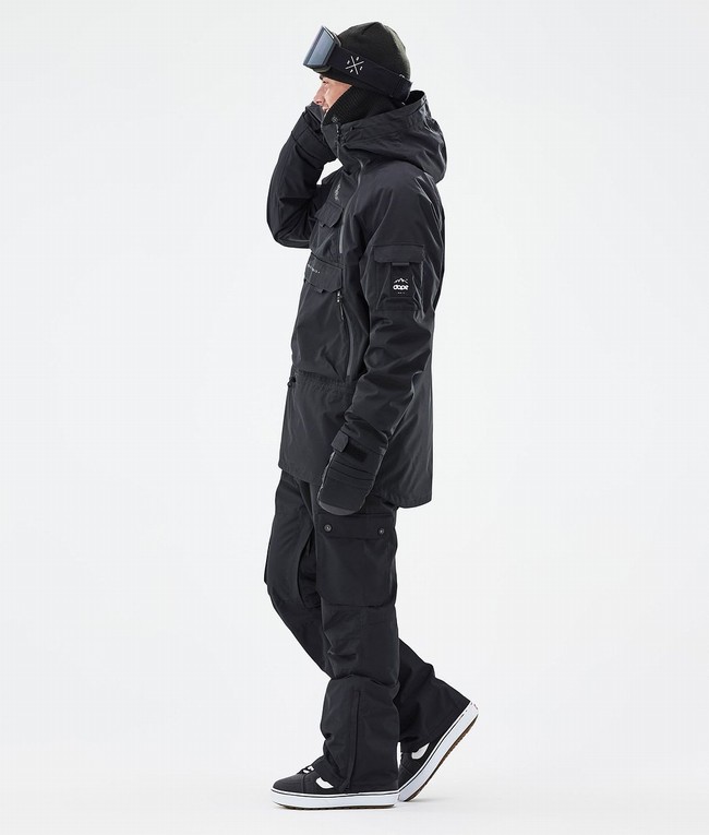 Men Dope Akin Snowboard Jackets Black | TRIAZHJ-23