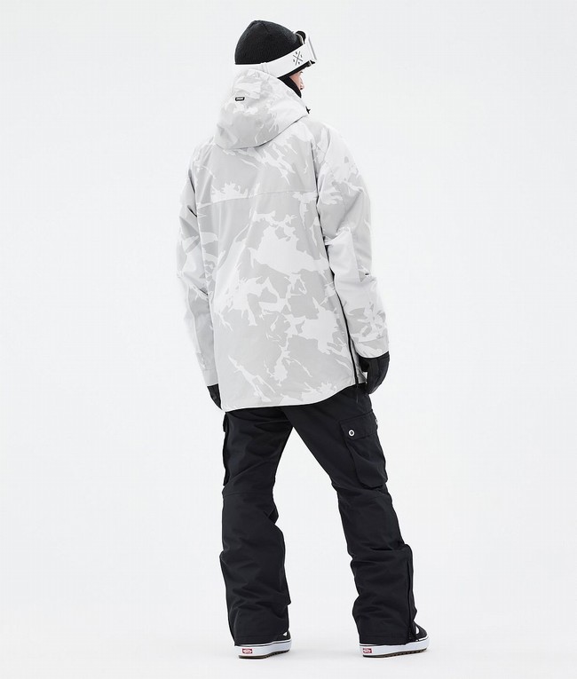 Men Dope Akin Snowboard Jackets Grey / Camo | BOLVGDE-74