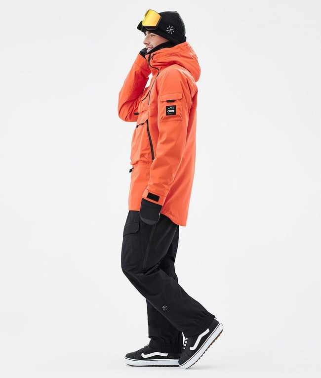 Men Dope Akin Snowboard Jackets Orange | QAGEPTU-23