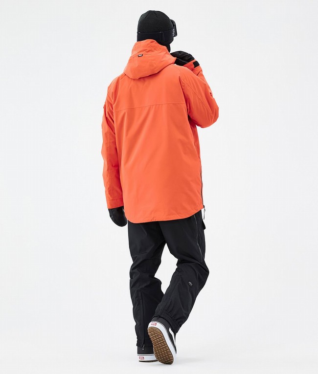 Men Dope Akin Snowboard Jackets Orange | QAGEPTU-23