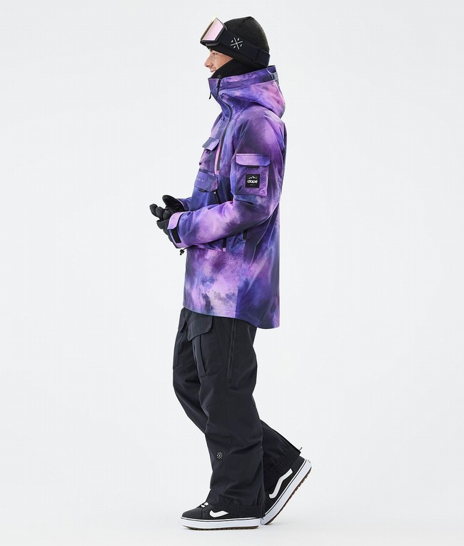 Men Dope Akin Snowboard Jackets Purple | XAOWSQI-83