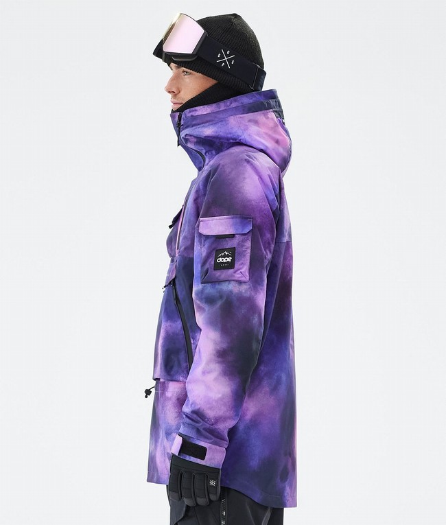 Men Dope Akin Snowboard Jackets Purple | XAOWSQI-83