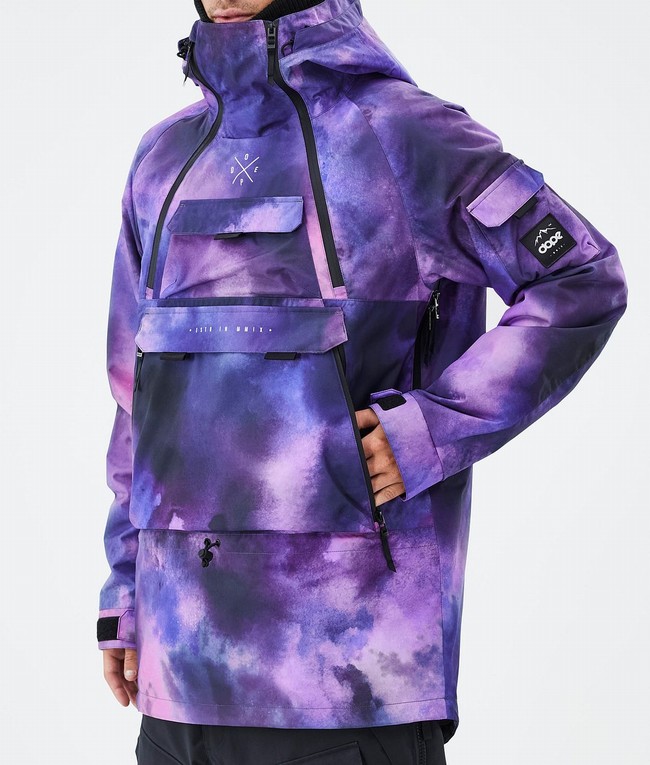 Men Dope Akin Snowboard Jackets Purple | XAOWSQI-83