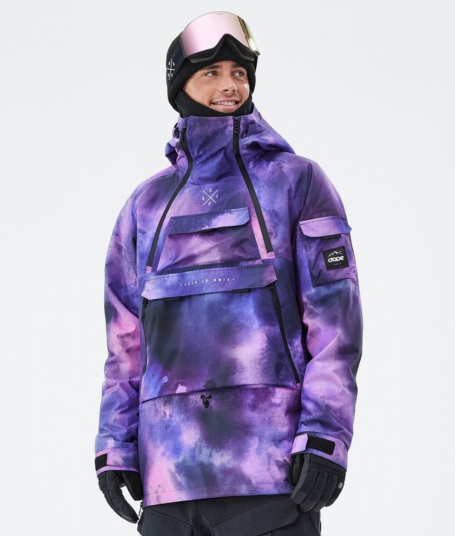 Men Dope Akin Snowboard Jackets Purple | XAOWSQI-83