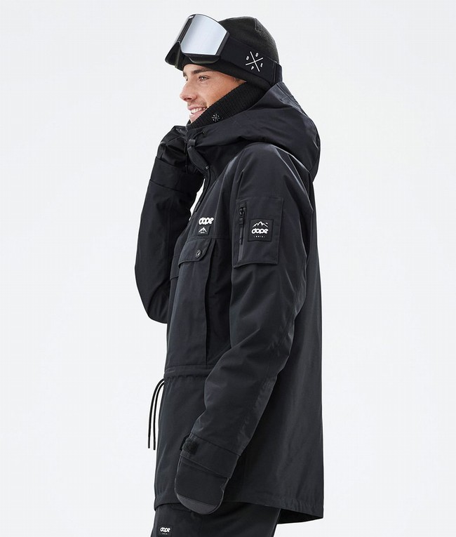 Men Dope Annok Ski Jackets Black | JRNYFHW-68