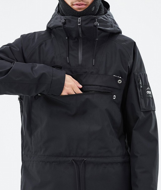 Men Dope Annok Ski Jackets Black | JRNYFHW-68