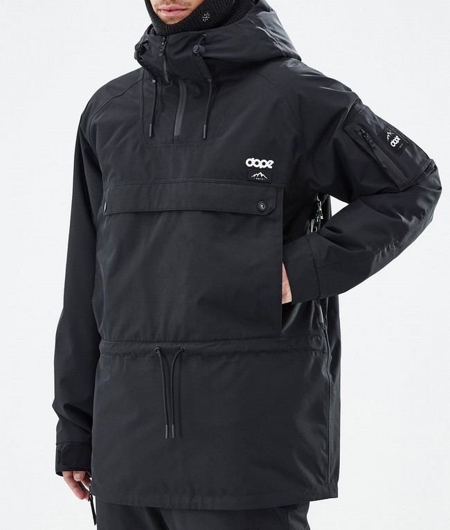 Men Dope Annok Ski Jackets Black | JRNYFHW-68