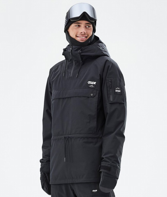 Men Dope Annok Ski Jackets Black | JRNYFHW-68