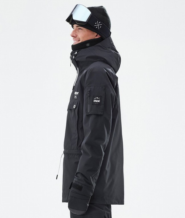 Men Dope Annok Ski Jackets Black | ZVJRWPO-86