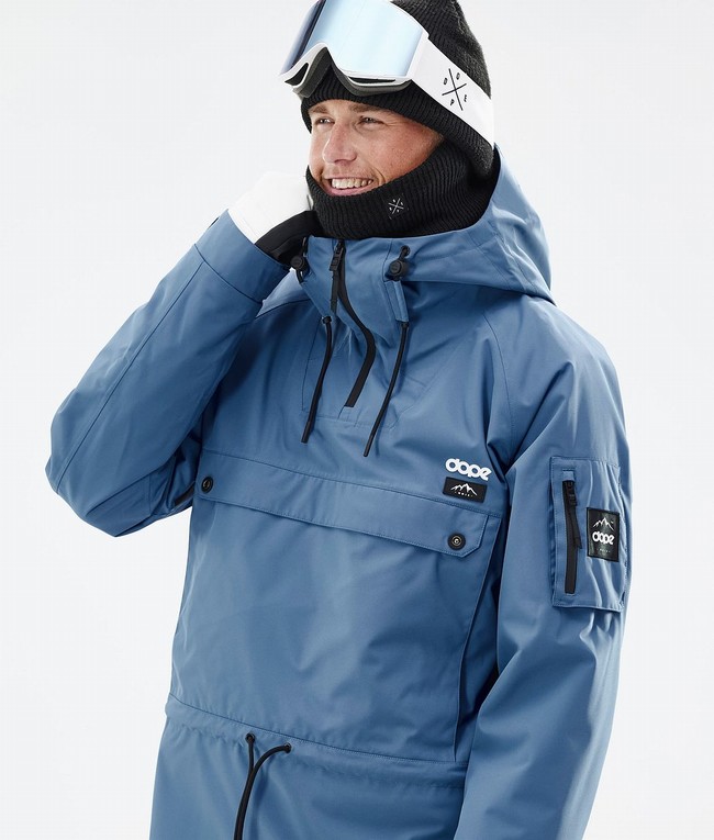 Men Dope Annok Ski Jackets Blue / Grey | AQOEFCS-29