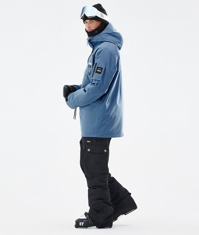 Men Dope Annok Ski Jackets Blue / Grey | AQOEFCS-29