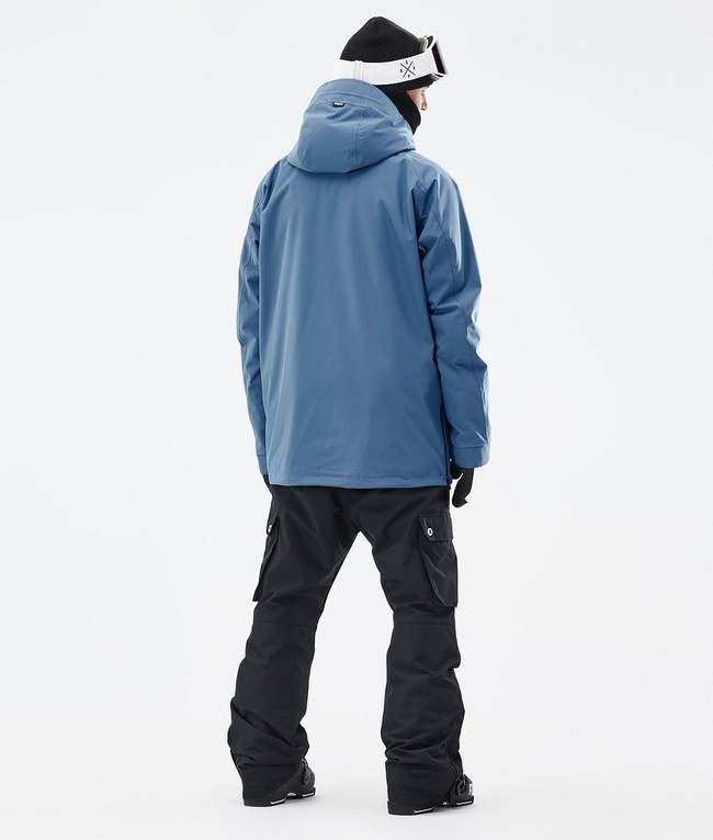 Men Dope Annok Ski Jackets Blue / Grey | AQOEFCS-29