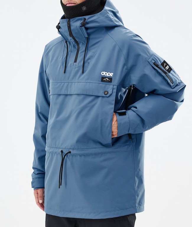 Men Dope Annok Ski Jackets Blue / Grey | AQOEFCS-29