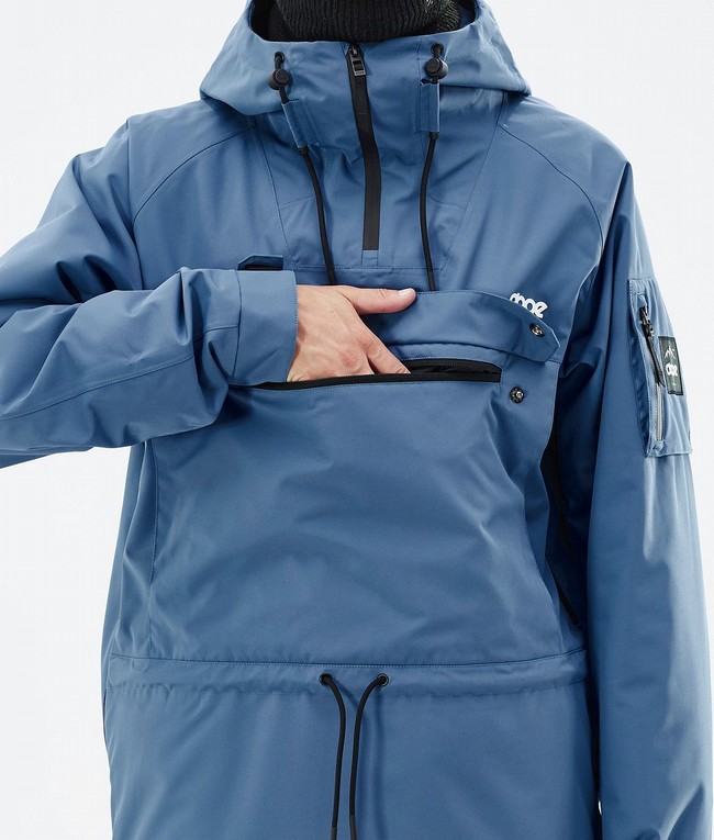 Men Dope Annok Ski Jackets Blue / Grey | AQOEFCS-29