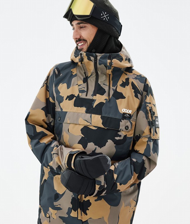 Men Dope Annok Ski Jackets Camo | GSXAYUK-75