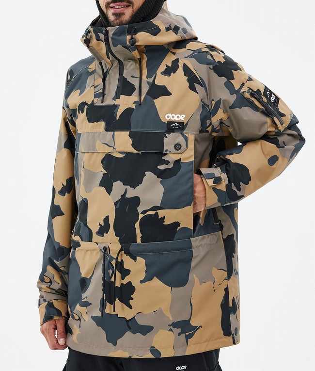 Men Dope Annok Ski Jackets Camo | GSXAYUK-75